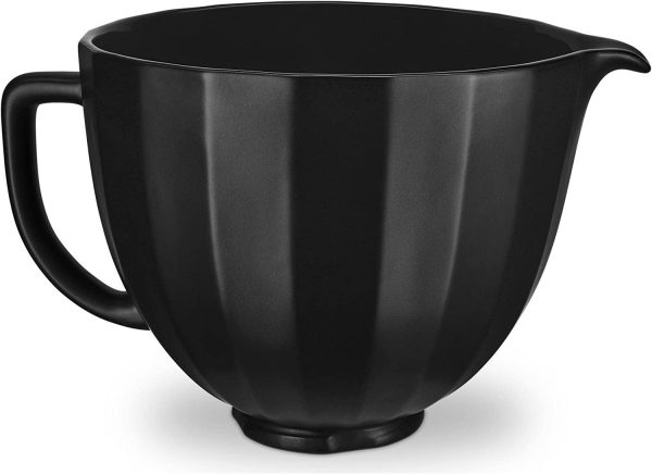 5-Quart Textured Ceramic Bowl for Tilt-Head Mixers (Poppy
