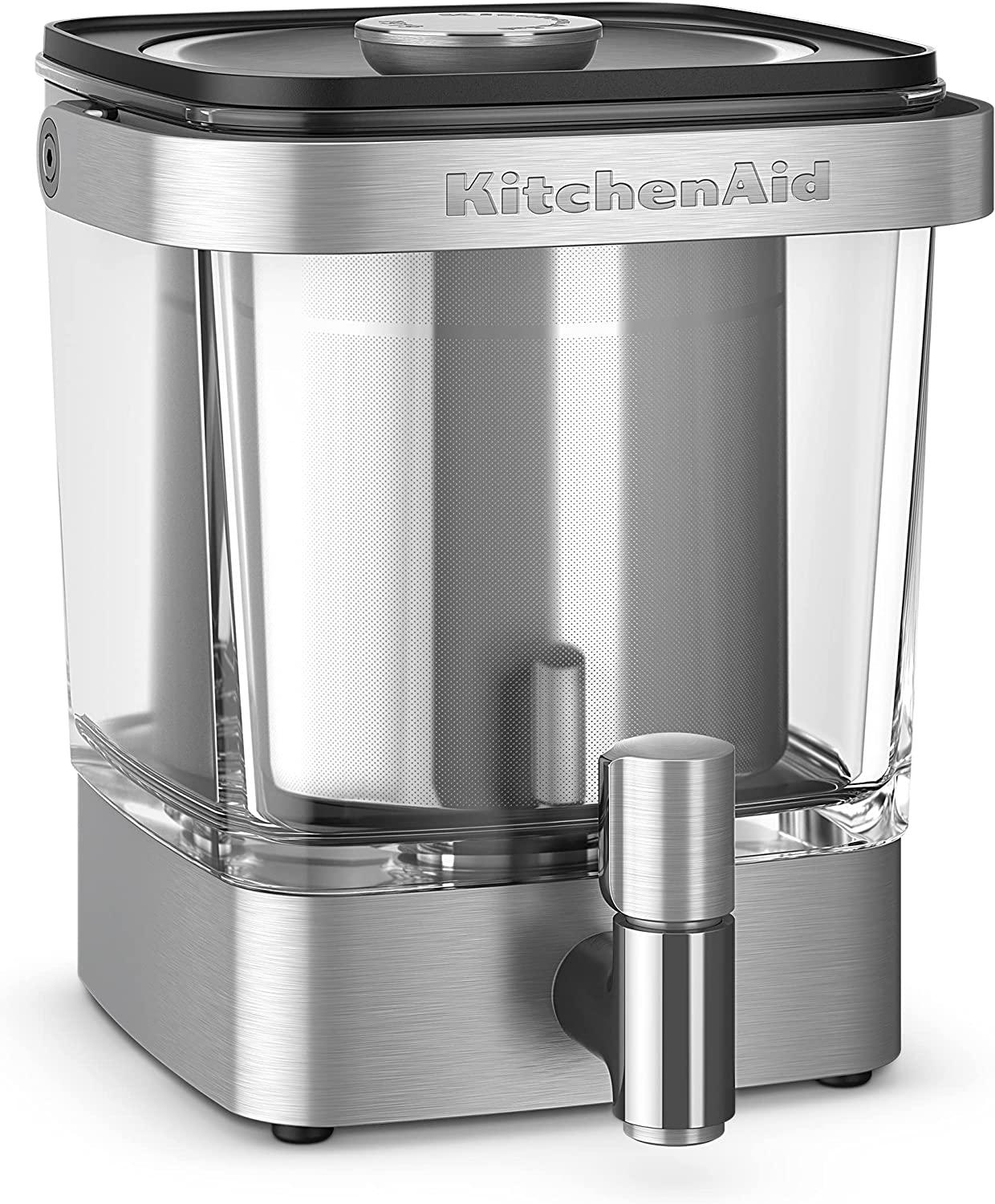 KitchenAid KCM4212SX Cold Brew Coffee Maker-Brushed Stainless Steel, 28  ounce
